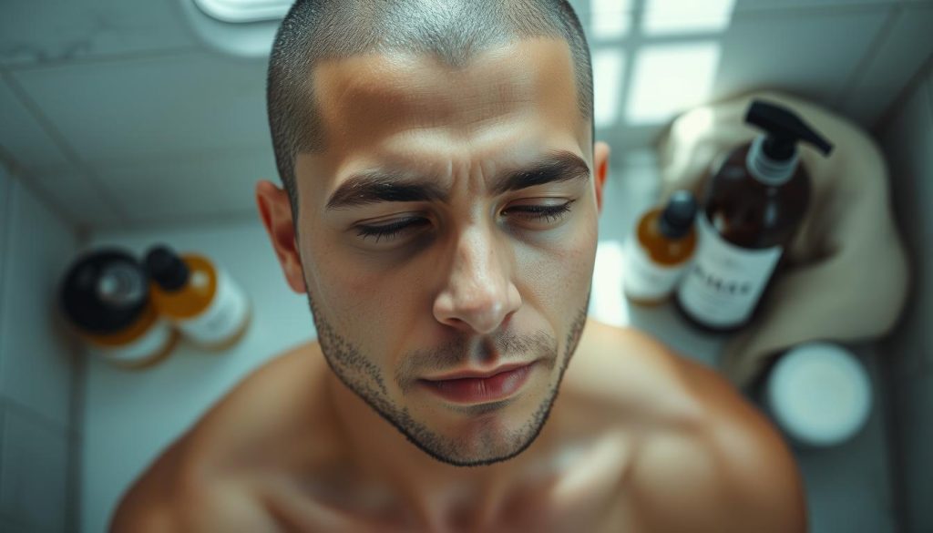العناية بفروة الرأس بعد الحلاقة العناية بفروة الرأس بعد الحلاقة